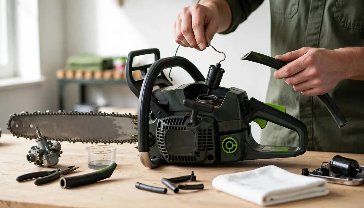 Comment changer la durite d'essence d'une tronçonneuse Husqvarna ?